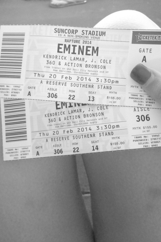 2014.02.20 - 63 Eminem Brisbane Australia, Rapture 2014 Suncorp Stadium