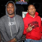 Kendrick Lamar studio pharrell jan 2012