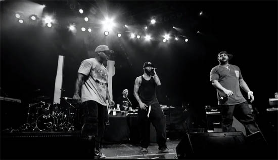 Eminem + Slaughterhouse perform live in NYC G-Shock 30th Annniversary