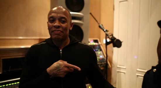 Dr. Dre and MC Promlem in Studio