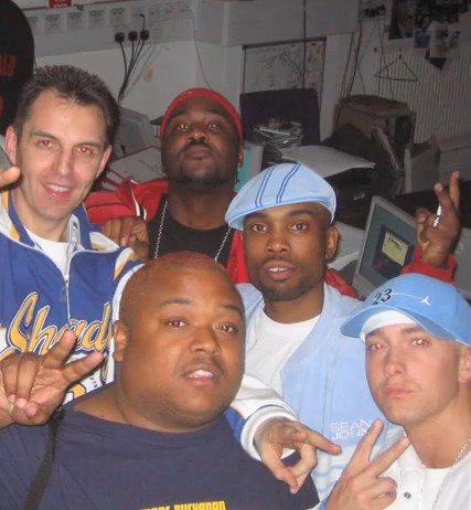 Eminem, Proof, D12 and Tim Westwood in 2004 2
