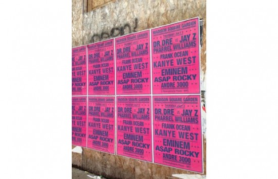 Why is André Saraiva Putting Up Fake Daft Punk, Eminem and Kanye West Posters in Paris, New York, and Los Angeles