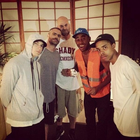 Eminem, Paul Rosenberg, Tyler The Creator, Earl Sweatshirt Paris 2013
