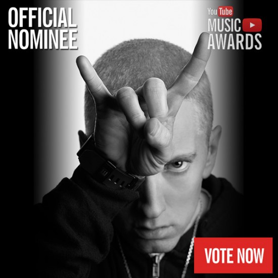 2013.10.24 - Eminem is nominated for Artist of the Year in the first ever YouTube Music Awards