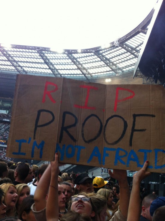 Stade de france RIP PROOF I’M NOT AFRAID