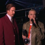 Eminem and Ron Burgundy @ MTV EMA 2013