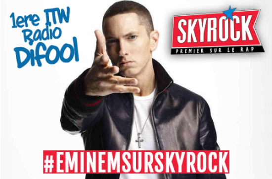 2013.11.12 - 12 ноября 2013 года Eminem дал интервью для французской радиостанции Skyrock