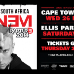 2013.11.19 – Eminem 2014 Rapture tour South Africa