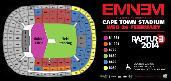 Схема стадиона в Кейптауне - 2013.11.19 - Eminem Rapture 2014 show at the Cape Town Stadium