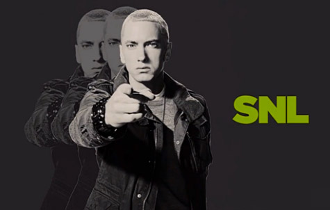 EMINEM PERFORMS ON ‘SNL’ WITH RICK RUBIN AND SKYLAR GREY 2013/11/03