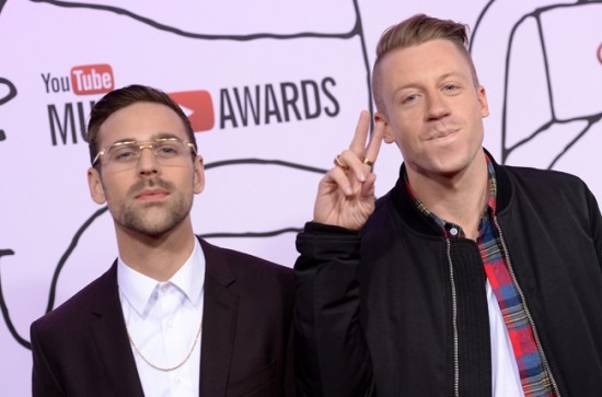 Ryan Lewis & Macklemore attend the 2013 YouTube Music Awards, November 3, 2013 in New York City.