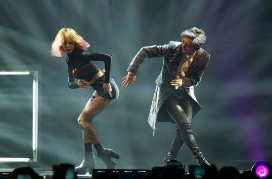 Trouble Maker perform during the 2013 YouTube Music Awards, November 3, 2013 in Seoul, South Korea