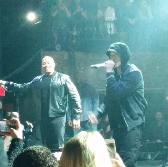 Dr. Dre и Eminem выступили на шоу Beats Music в Лос-Анджелесе