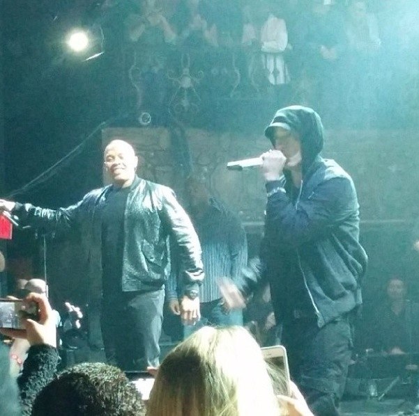 Dr. Dre и Eminem выступили на шоу Beats Music в Лос-Анджелесе