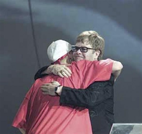 Eminem, Elton John, BRITS 2001