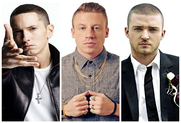 Eminem, Macklemore, Justin Timberlake
