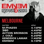 2014.02.19 — 01 Rapture 2014 Eminem Австралия Мельбурн