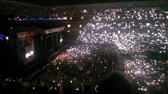 Brisbane Australia, Rapture 2014 Suncorp Stadium - Eminem’s Brisbane Sky full of lighters…