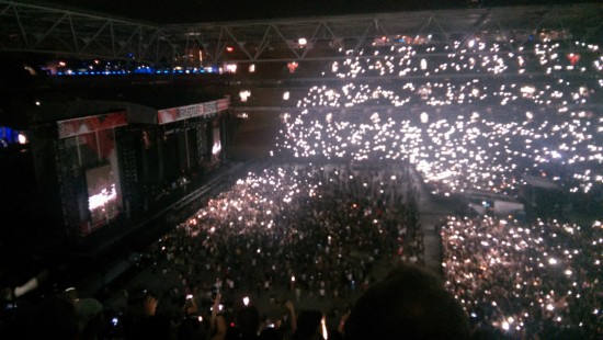 Brisbane Australia, Rapture 2014 Suncorp Stadium - Eminem’s Brisbane Sky full of lighters…