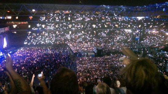 Brisbane Australia, Rapture 2014 Suncorp Stadium - Eminem’s Brisbane Sky full of lighters…