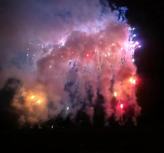 Brisbane Australia, Rapture 2014 Suncorp Stadium - Fireworks at Eminem!