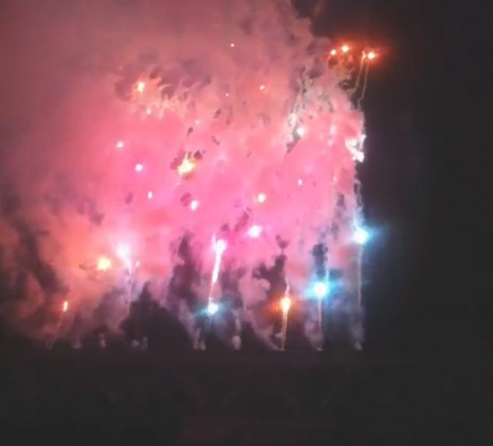 Brisbane Australia, Rapture 2014 Suncorp Stadium - Fireworks at Eminem!
