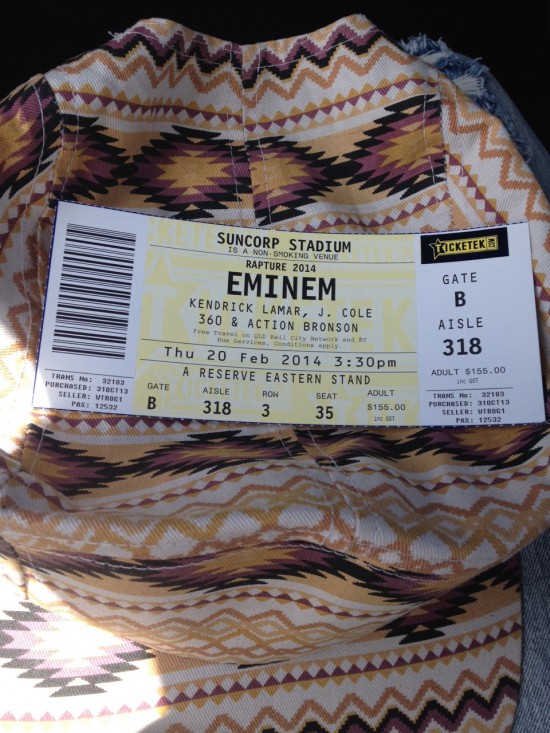 2014.02.20 - 65 Eminem Brisbane Australia, Rapture 2014 Suncorp Stadium