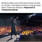 2014.02.20 — 68 Eminem Brisbane Australia, Rapture 2014 Suncorp Stadium