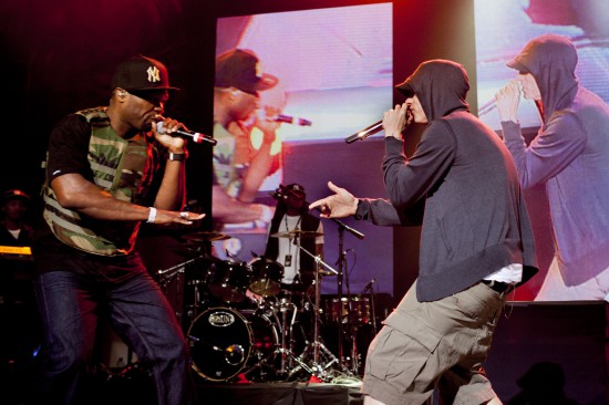 Eminem and 50 Cent at Shady 2.0 SXSW Showcase