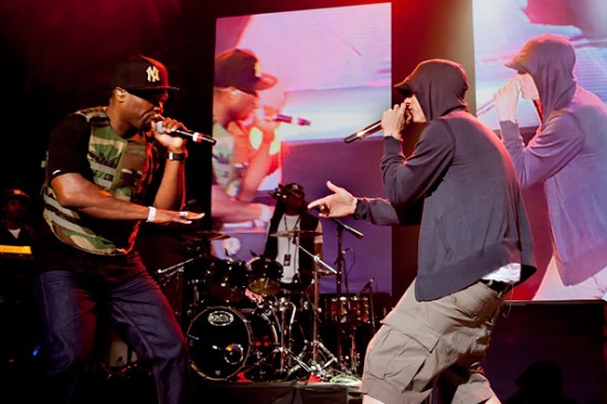 Jeremy Deputat 2012.03 - 50 Cent & Eminem doing soundcheck at SXSW 3