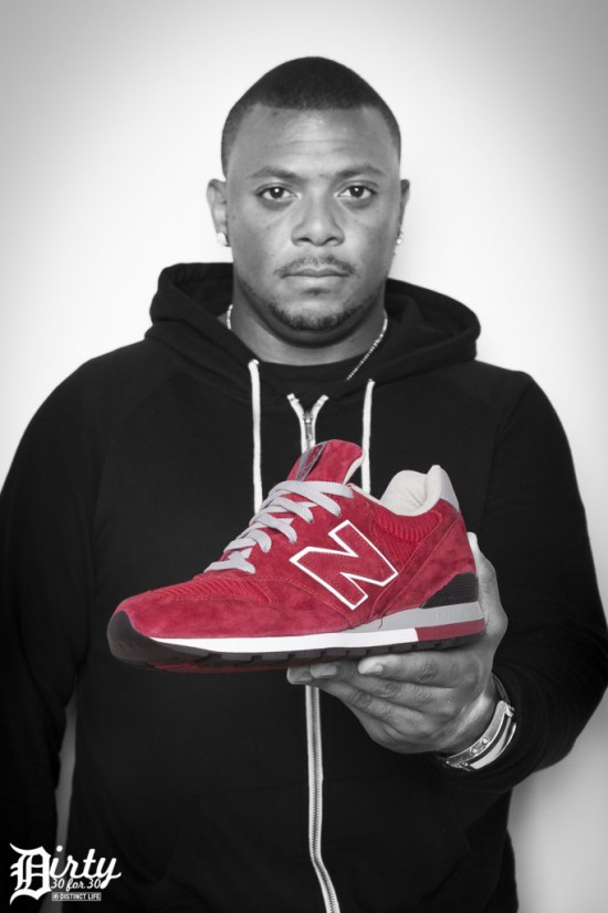 Jeremy Deputat 2012.06.14 - Day 14. Distinct Life Dirty 30 for 30 series. Denaun aka Mr. Porter previews the cardinal red suede New Balance 996. These drop in August 2012