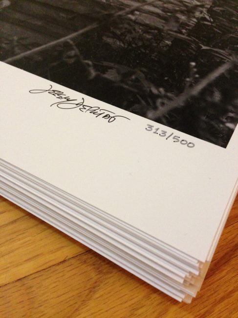 Jeremy Deputat 2013.10.25 - My Friday night… The reproduction quality of these prints are crazy! Excited to get these out to the world.