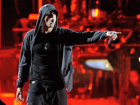 Eminem at the 2012 Coachella festival in Indio, Calif. (Photo: Chris Pizzello, AP)