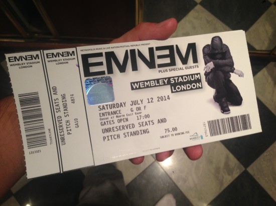 Eminem Wembley Stadium 12.07.2014 London