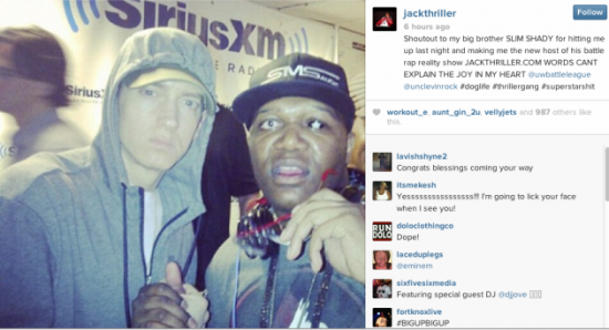 Jack Thriller говорит, что Eminem хотел сделать его ведущим шоу Total Slaughter