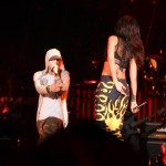 Eminem and Rihanna at The Monster Tour (Rose Bowl 7 aug 2014) 03