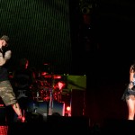 Eminem and Rihanna at The Monster Tour (Rose Bowl 7 aug 2014) 08
