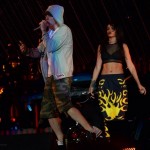 Eminem и Rihanna на The Monster Tour (Rose Bowl 7 августа 2014) 08