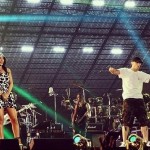 Eminem и Rihanna на The Monster Tour (Rose Bowl 7 августа 2014) 17