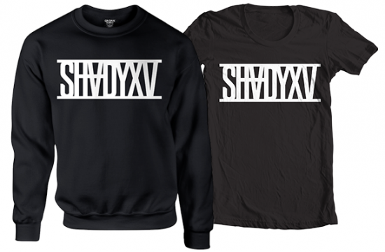 ShadyXV Limited Edition Black Crewneck Sweatshirt and T-Shirt