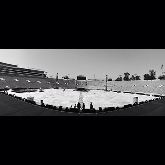 Sound check! Rose Bowl the monster tour