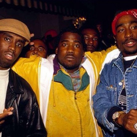 Puff Daddy, Shakim Compere, & 2Pac