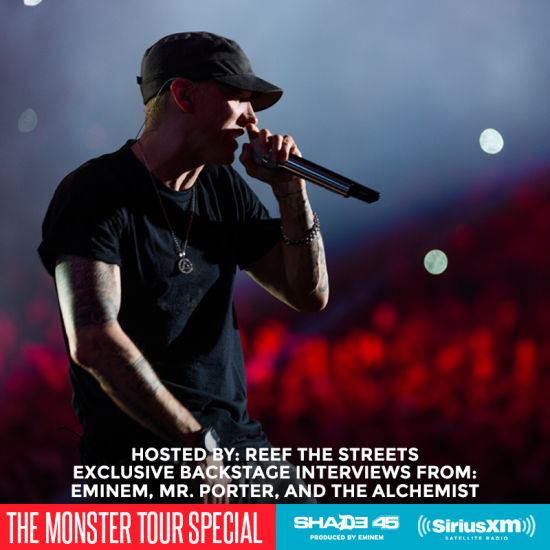 Эксклюзивное закулисное интервью с Eminem, Mr.Porter и The Alchemist дали интервью за кулисами The Monster Tour