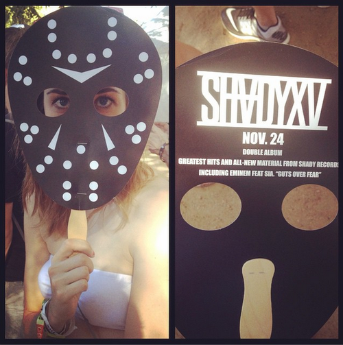 03 Eminem at Austin City Limits Music Festival 2014.10.04 Promotional masks ShadyXV