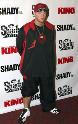 Eminem for Shady Records and KING Magazine in Jordan Black Toe XIV