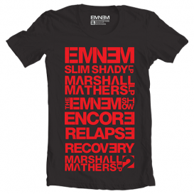 Eminem DISCOGRAPHY T-SHIRT