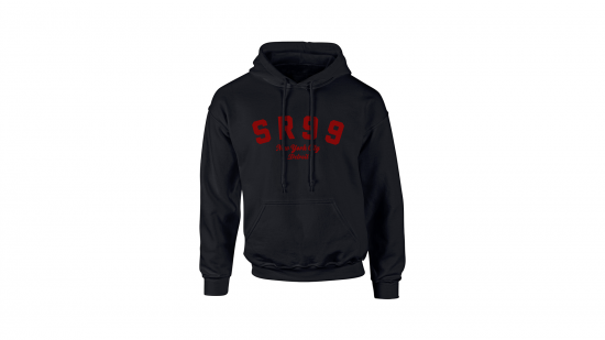 SR99 Hoodie - Red on Black