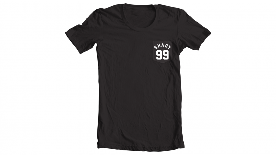 Shady 99 T-shirt - White on Black