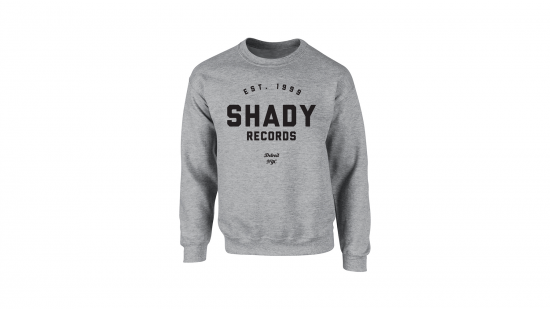 Shady Records Crewneck - Black on Heather Gray