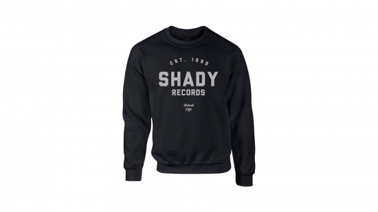 Shady Records Crewneck - Gray on Black